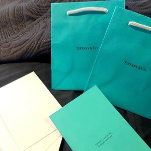 Tiffany small gift bags with cards